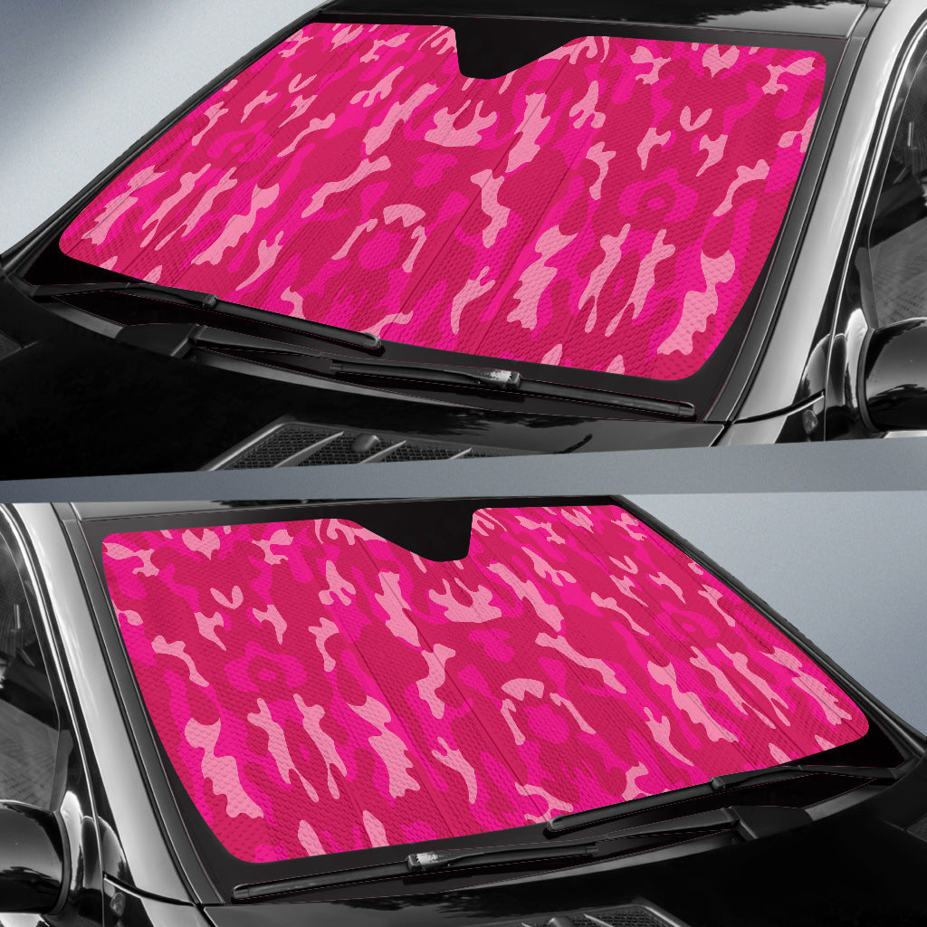 Pink Camouflage Car Windshield Camo Auto Sun Shades