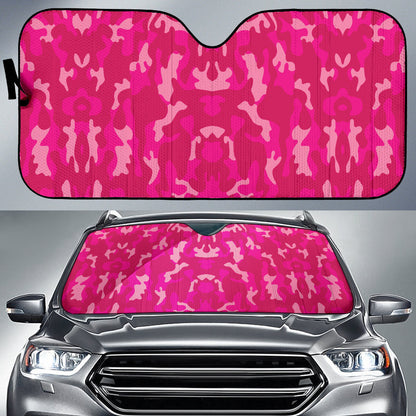 Pink Camouflage Car Windshield Camo Auto Sun Shades
