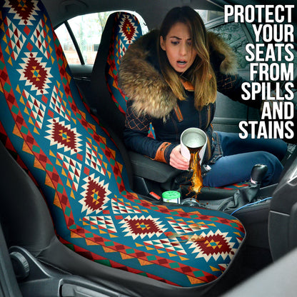 Colorful Boho Chic Bohemian Aztec Car Seat Covers