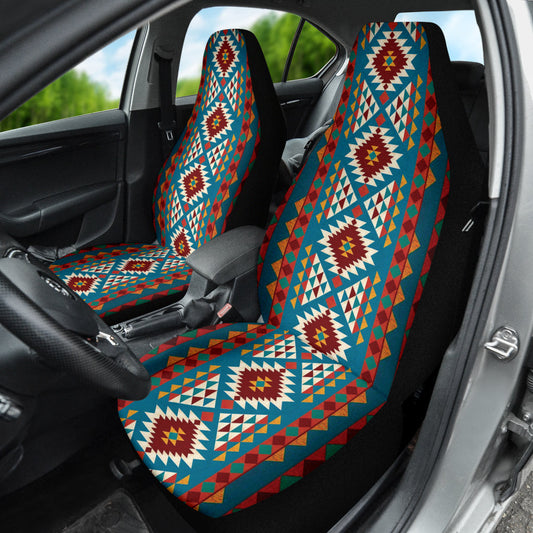 Colorful Boho Chic Bohemian Aztec Car Seat Covers