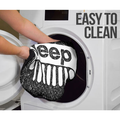 Amazing Jeep Offroad Gray White Asphalt Car Seat Covers Custom