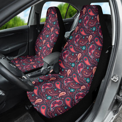 Pink Paisley Pattern Car Seat Covers