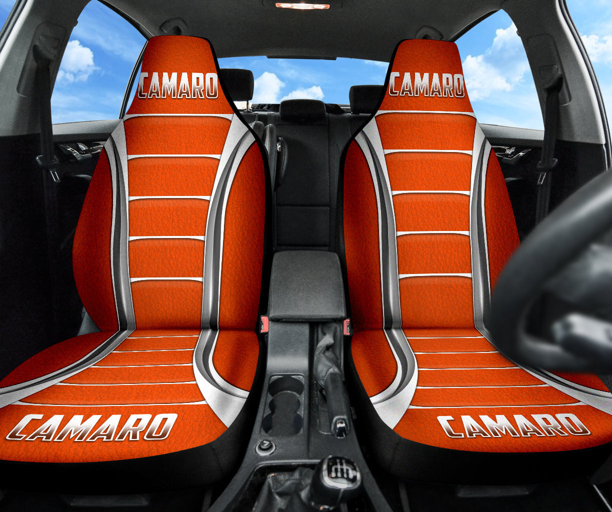Camaro Hugger Orange Car Seat Covers