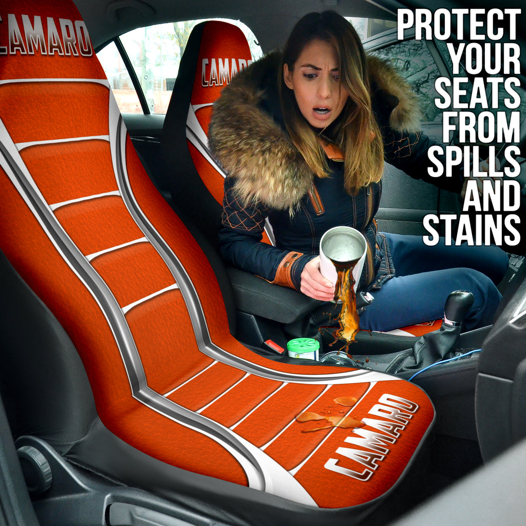 Camaro Hugger Orange Car Seat Covers