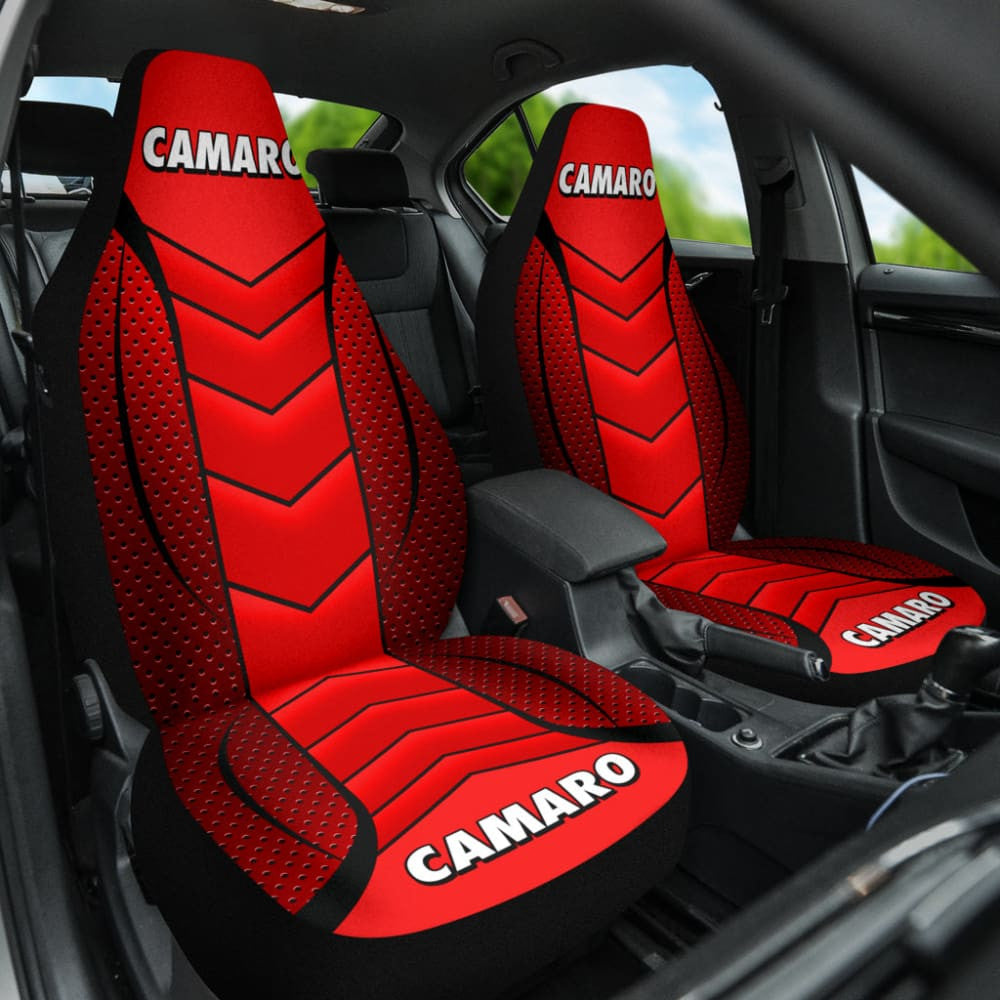Camaro Red Car Seat Covers