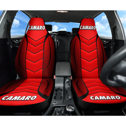 Camaro Red Car Seat Covers