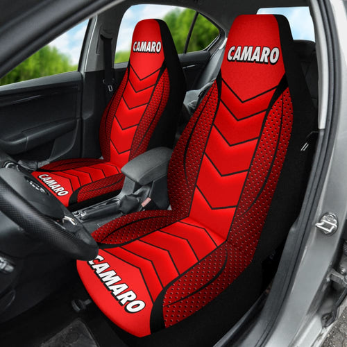 Camaro Red Car Seat Covers