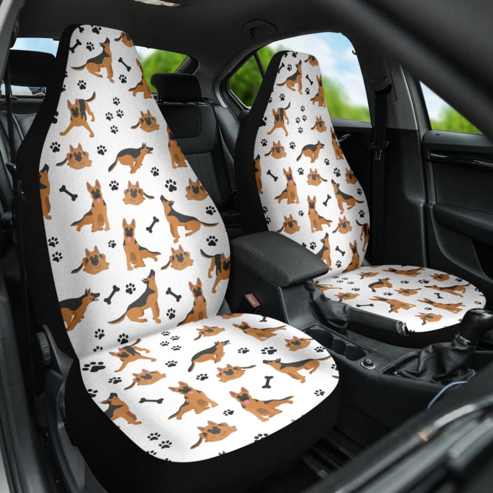 German Shepherd Print Car Seat Covers