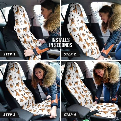 German Shepherd Print Car Seat Covers
