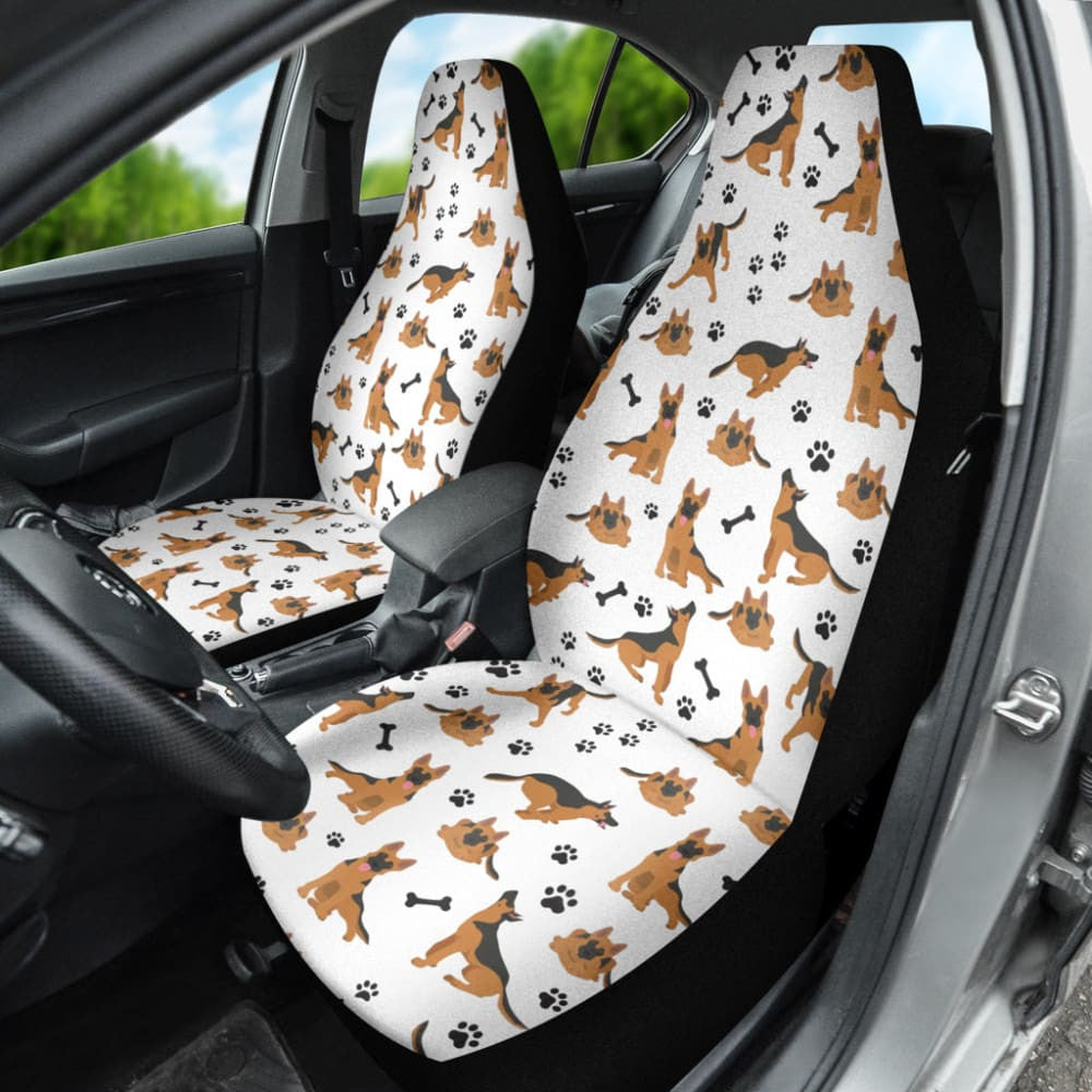 German Shepherd Print Car Seat Covers
