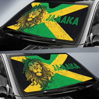 Jamaica Lion Car Auto Sun Shades Flag Version Amazing