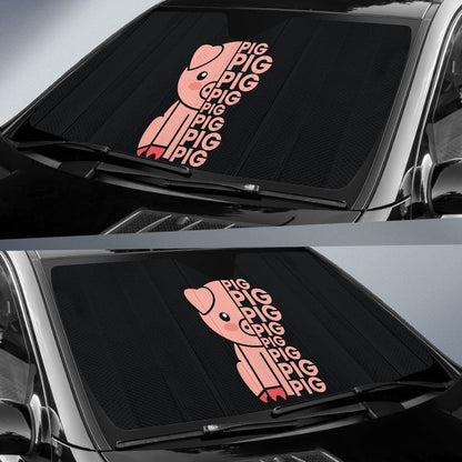 Lovely Pig Car Auto Sun Shades