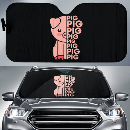 Lovely Pig Car Auto Sun Shades