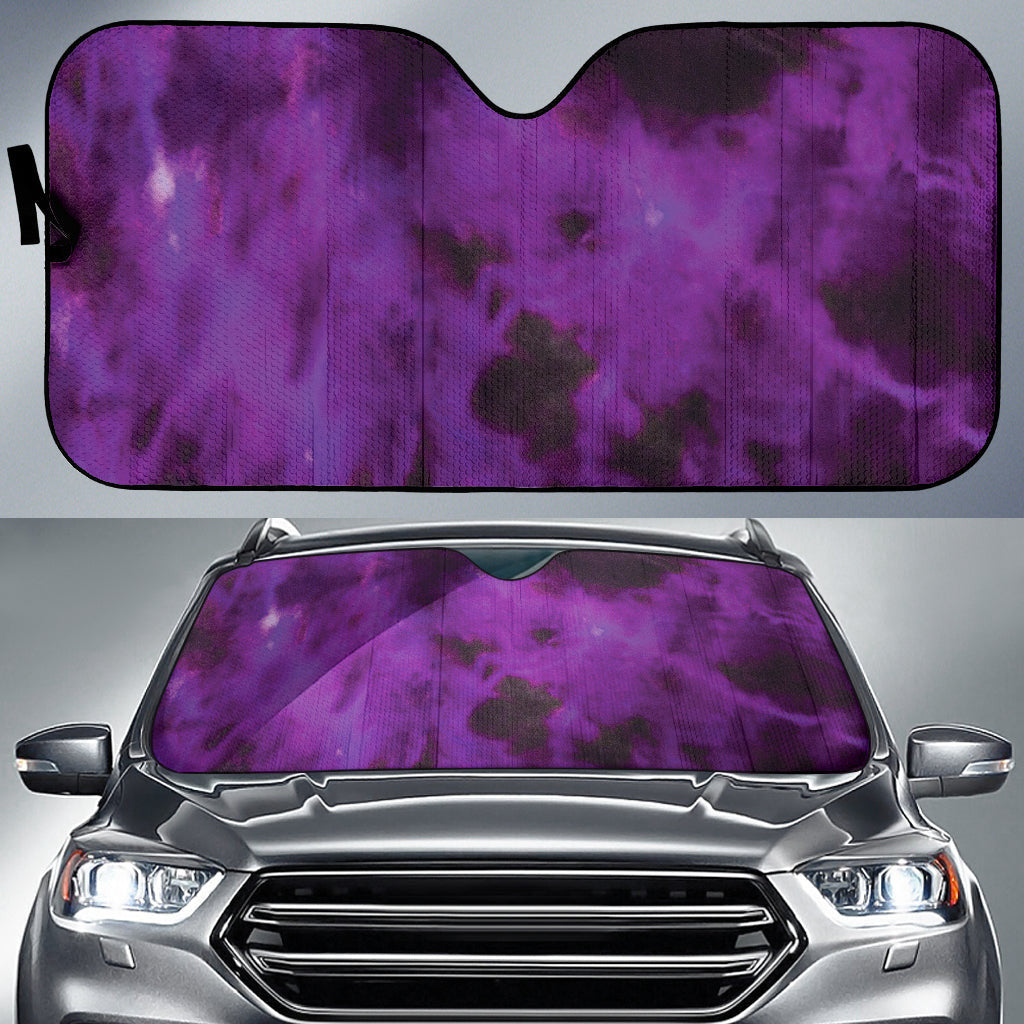 Purple Tie Dye Grunge Car Auto Sun Shades Car Accessories