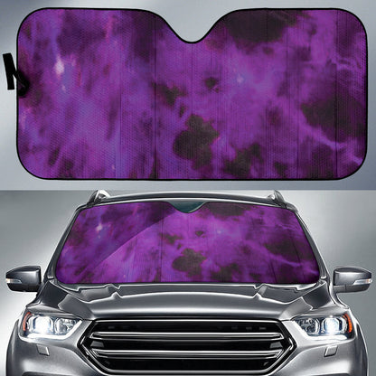 Purple Tie Dye Grunge Car Auto Sun Shades Car Accessories