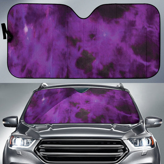 Purple Tie Dye Grunge Car Auto Sun Shades Car Accessories