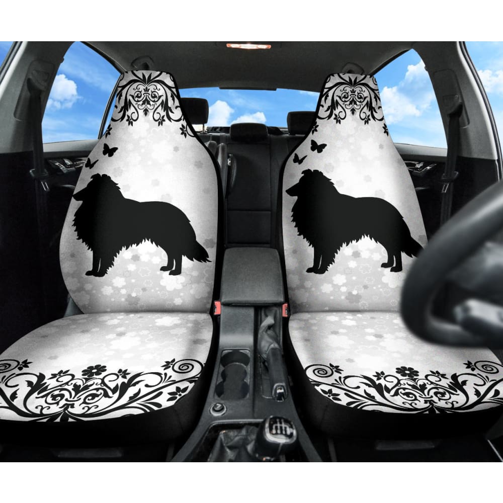 Amazing Shetland Sheepdog Print Car Seat Covers Custom