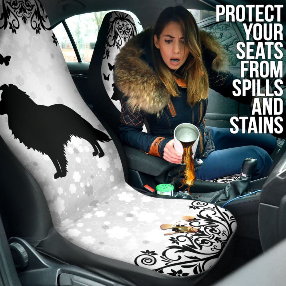 Amazing Shetland Sheepdog Print Car Seat Covers Custom