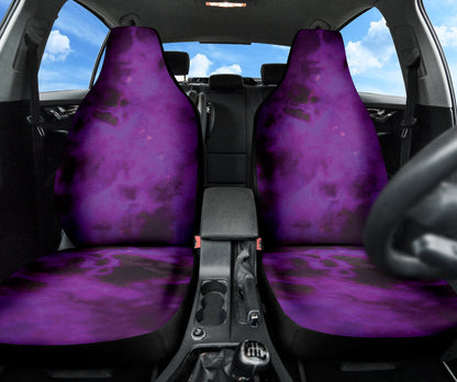 Purple Tie Dye Grunge Car Seat Covers Car Accessories Style