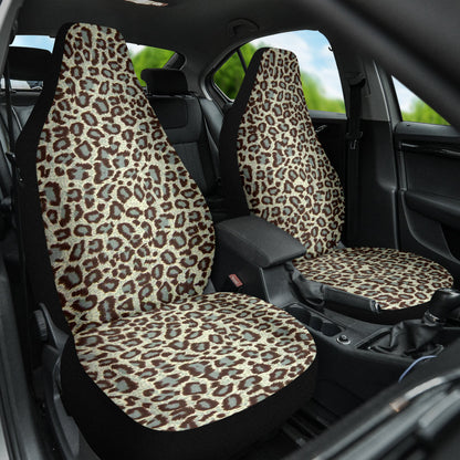 Leopard Gray Skin Car Seat Covers