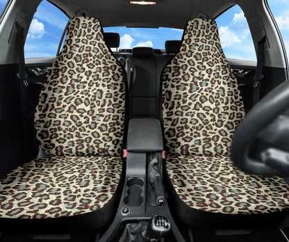 Leopard Gray Skin Car Seat Covers