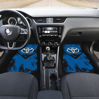 Blue And Black Toyota Amazing Style Car Floor Mats Custom