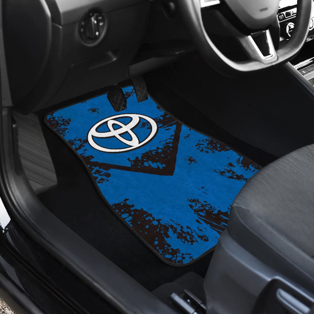 Blue And Black Toyota Amazing Style Car Floor Mats Custom