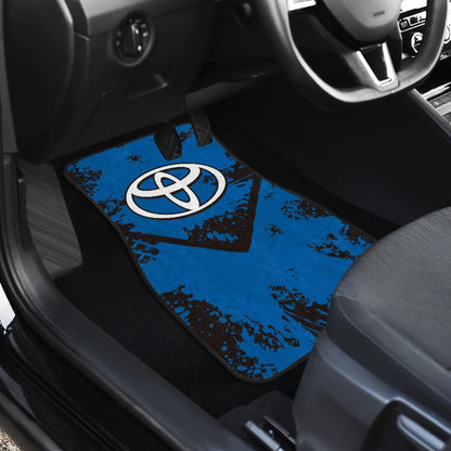 Blue And Black Toyota Amazing Style Car Floor Mats Custom