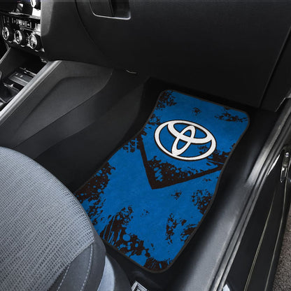 Blue And Black Toyota Amazing Style Car Floor Mats Custom