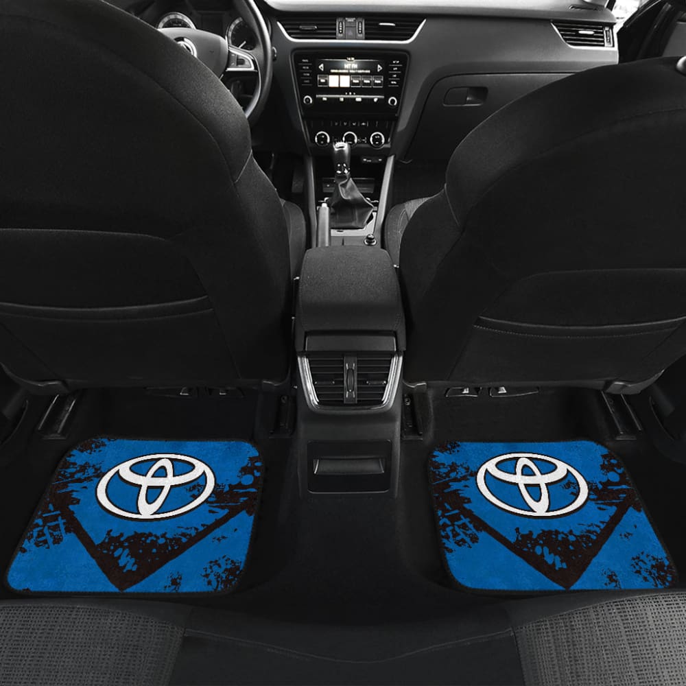 Blue And Black Toyota Amazing Style Car Floor Mats Custom