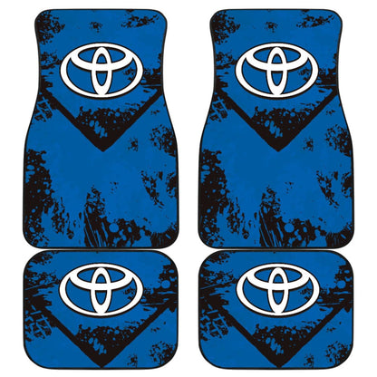 Blue And Black Toyota Amazing Style Car Floor Mats Custom