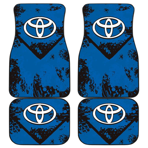 Blue And Black Toyota Amazing Style Car Floor Mats Custom