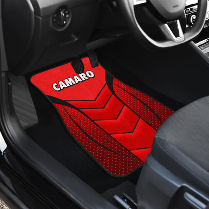 Camaro Red Car Floor Mats
