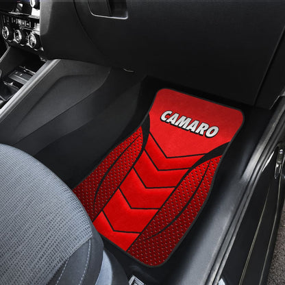 Camaro Red Car Floor Mats