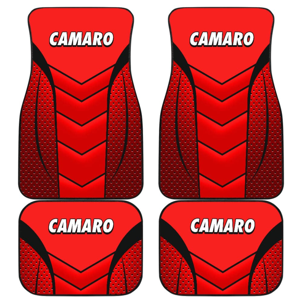 Camaro Red Car Floor Mats