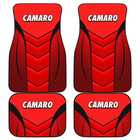 Camaro Red Car Floor Mats