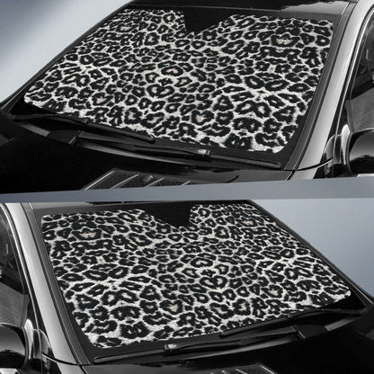 Leopard Black Skin Car Auto Sun Shades