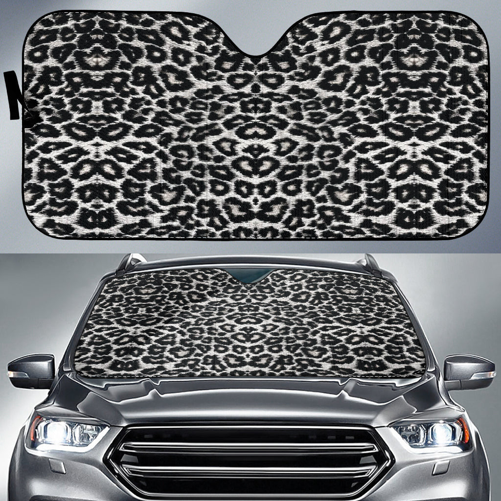 Leopard Black Skin Car Auto Sun Shades