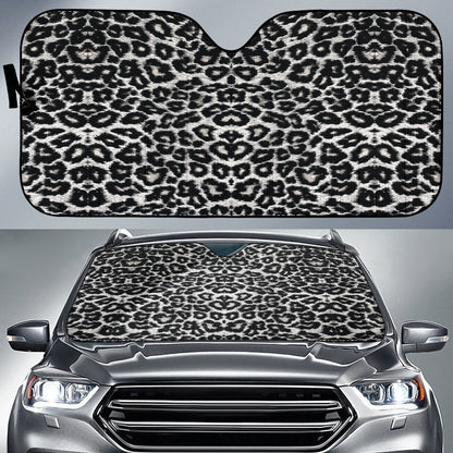 Leopard Black Skin Car Auto Sun Shades