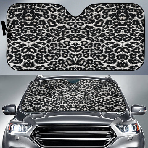 Leopard Black Skin Car Auto Sun Shades