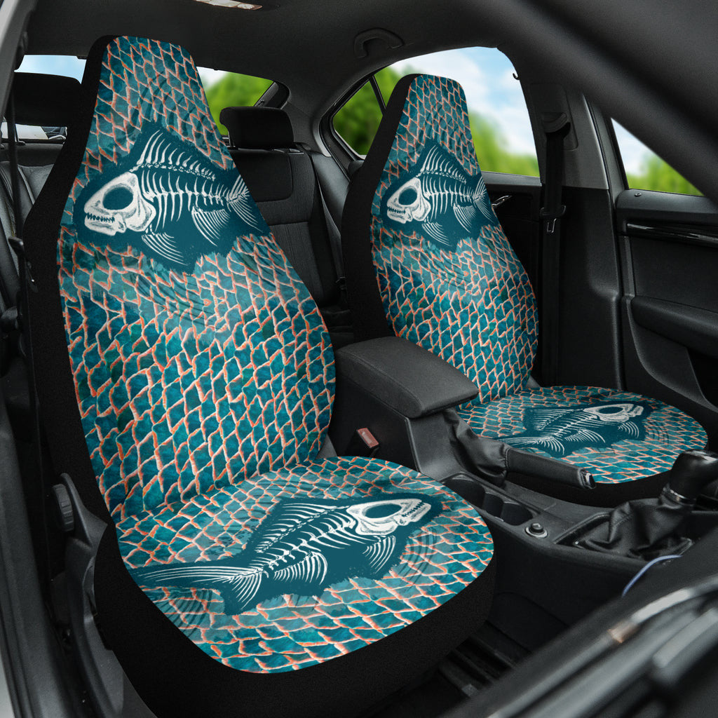 Fish Bone Art Fishing Car Seat Covers