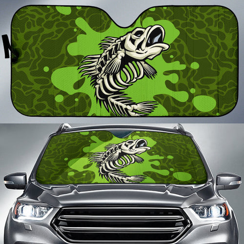 Fish Bone Poison Fishing Car Auto Sun Shades