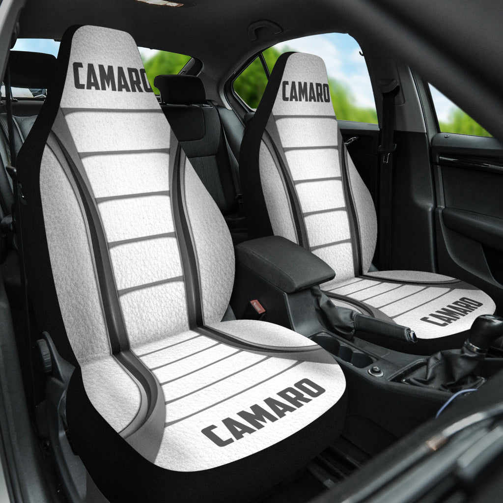 Camaro White Car Seat Covers
