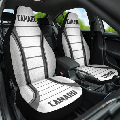 Camaro White Car Seat Covers