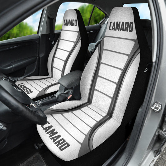 Camaro White Car Seat Covers