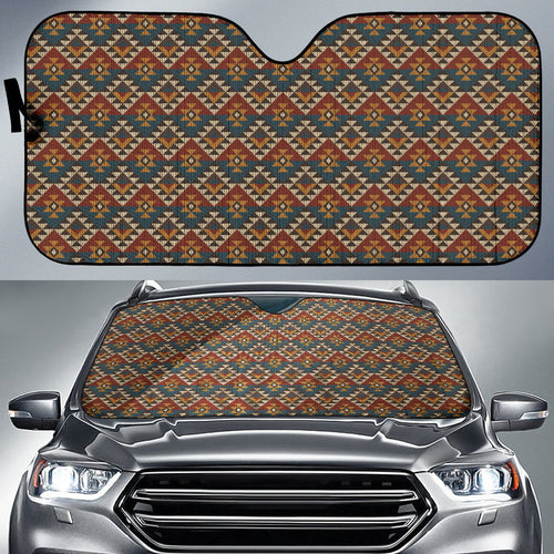 Colorful Boho Chic Bohemian Aztec Pattern Car Auto Sun Shades