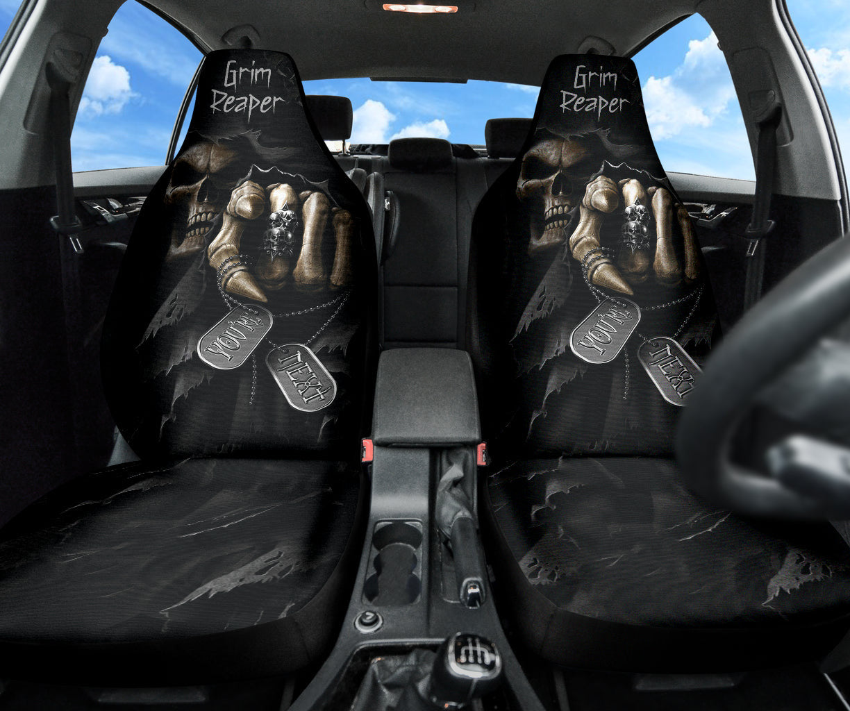 Grim Reaper You're Next Horror Car Seat Covers