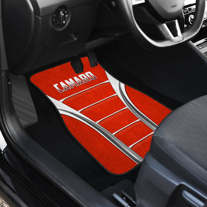 Camaro Red Style Car Floor Mats