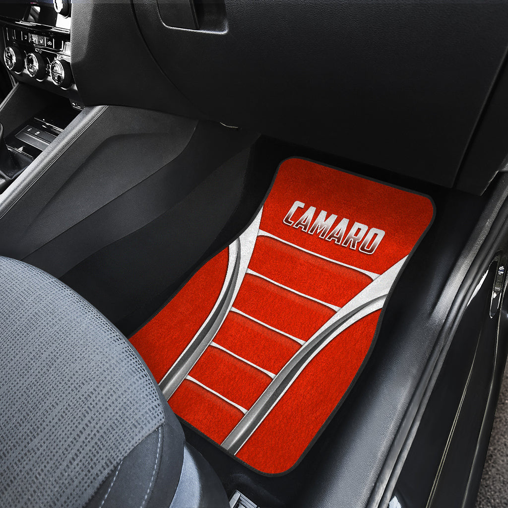 Camaro Red Style Car Floor Mats