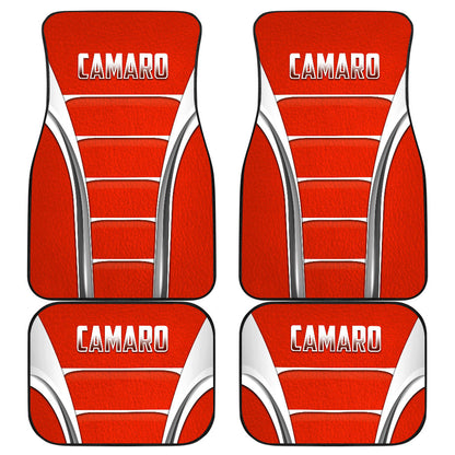 Camaro Red Style Car Floor Mats